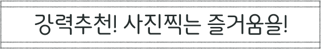 강력추천! 사진찍는 즐거움을!